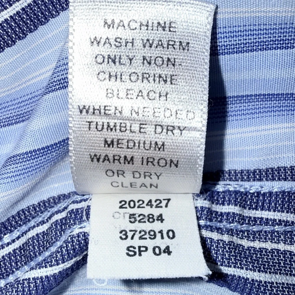 Banana Republic Men’s XL Button-Down Shirt Blue Stripe Long Sleeve Classic Fit